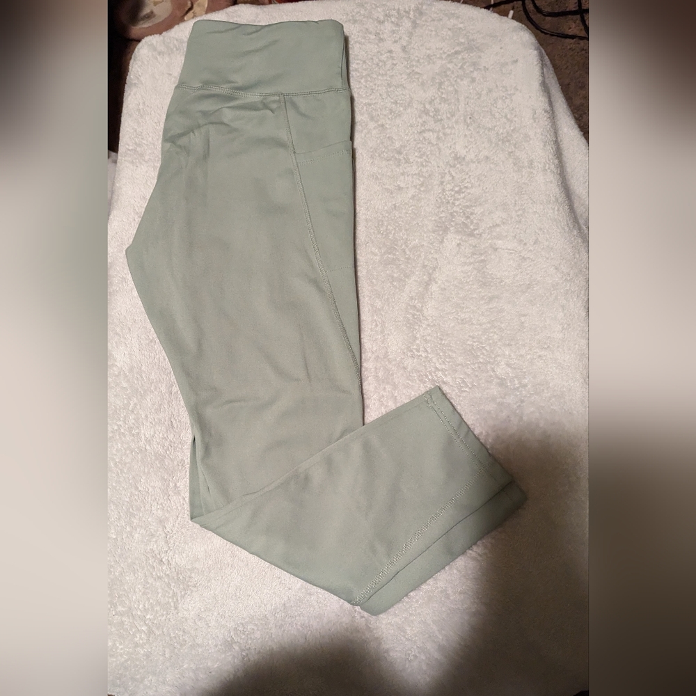 Jockey Size L Sage Green Leggings